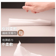 台灣TRUU 100%純棉植物纖維潔膚巾珍珠紋加厚版100pcs #2307