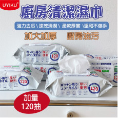 日本 UYIKU 廚房專用清潔去污濕巾 #2403