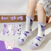 Sanrio 春季薄款女童襪 (一套4對) #2403