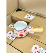 日本fujihiro富士琺瑯小奶鍋 粉色姆明12cm #2403