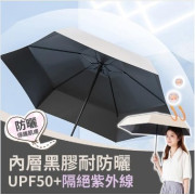 晴雨兩用折疊口袋傘UPF 50+ (附皮袋) #2403