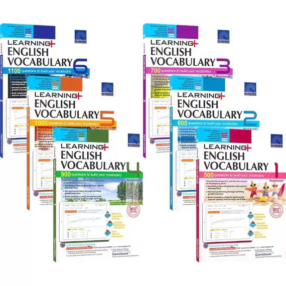 SAP Learning English Vocabulary 新加坡詞語練習本 小學英語教材 (一套6本) #2404