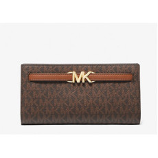 Michael Kors Reed Large Two-Tone Pebbled Leather Wallet #L